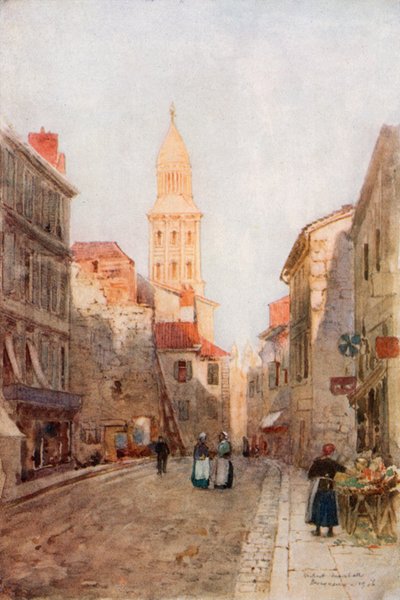 A Street in Perigueux by Herbert Menzies Marshall